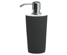 Sealskin Seifenspender Two Tone Polyresin Schwarz Accessori da Bagno, Nero, 7.3 x 9.2 x 17.4 cm