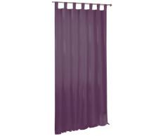 SyMPHONY 1807/3144_406 - Tenda a Occhielli, con Orlo Increspato, in Poliestere, Tinta Unita, 135 x 245 cm, Colore: Viola