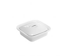 H&H 331 Set 3 Antipastiera Porcellana Cm 10 Arredo Tavola, Bianco