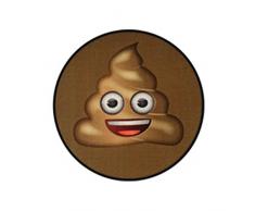 Rockbites Design Face Shit - Tappeto, Diametro 67 cm, Poliestere, Blu, 40 x 60 x 2 cm