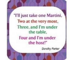 Boxer Gifts ILL Sottobicchiere con Scritta Solo Uno Stile Calice Martini