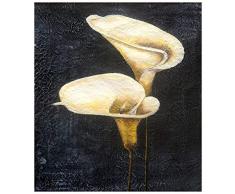 LegendArte Olio su Tela - Quadro su Tela Dipinto a Mano - Calle, cm. 50x60 - Quadro Moderno Soggiorno