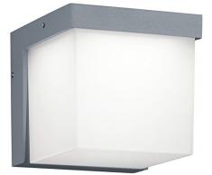 Trio Leuchten Trio 228260187 Yangtze Lampada da Parete a LED da Esterno, Alluminio, Acrilico Bianco, Titanio 3.5 W
