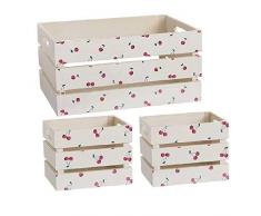 Dcasa - Set di 3 scatole in Legno per Decorazioni Festive e Articoli per la casa, Unisex, per Adulti, Colore: Unico