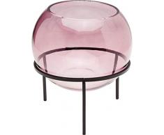 Kare 63951 - Vaso in vetro, struttura in acciaio laccato