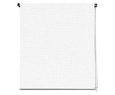 Estoronline Tenda avvolgibile, PVC e Fibra di Vetro 120x180x8 cm Bianco