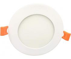 Espled - Faretto a LED da incasso, 6 W, rotondo, luce bianca calda, 6 W