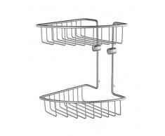 Smedbo portasapone angolare doppio House, argento