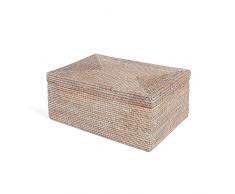 lombok sotto al Letto, Cestino, Rattan, Marrone, 60Â x 20Â x 45Â cm