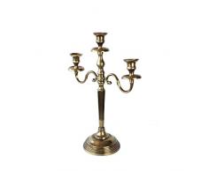 House & Homestyle - Candelabro in Ottone, Misura Media, Colore: Bronzo