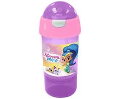 Shimmer and Shine Porta Pranzo Rettangolare, plastica, Purple, 8.5 x 8.5 x 20 cm