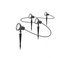 Osram Endura Garden Spot Picchetto LED da Giardino in Policarbonato 16.5 W, Grigio, 4 unitÃ