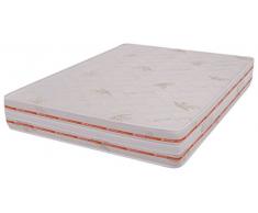 Materasso Alta Marea Francese 140x200 multionda Memory Foam Alto 25 cm Alta densitö Rivestimento Aloe Vera MiaSuite