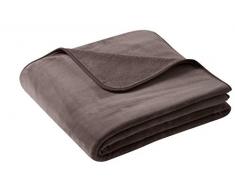 biederlack Pure Soft Brown Coperta, Pile, Marrone, 220 x 240 cm