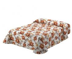 Viantala Tania 101Â âÂ Coperta Trapuntata Letto 135, Cotone, Caldaia e Bianco.