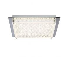 Brilliant g98829/15Â Larina Plafoniera, Vetro/Metallo, incasso, 20Â W, cromo