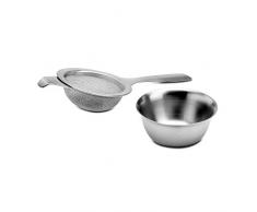 Kilo D10 - Colino tradizionale in acciaio INOX con raccogli gocce per foglie di tÃ¨ sfuse