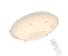 Lampada da soffitto, dimmerabile, 3Â livelli di colore, con funzione di luce notturna e funzione timer da 30Â min, plafoniera a LED