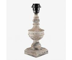 Better & Best PÃ± Lampada a forma di piccola piantana quadrata, bianca, dimensioni 10 x 10 x 29,5 cm, materiale: legno