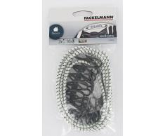 Fackelmann Corda stendibiancheria Estensibile da 2.50Â a 4Â m + 10Â mollette Biancheria Incluse, Tessuto e Metallo