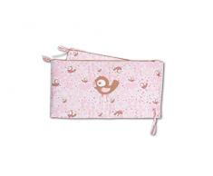 Baby Boum 103GIMIK50/IT Culla Paraurti, Sveglia dellUccello, Rosa, 36 x 180 cm