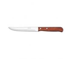 Arcos Serie Latina - Coltello Multiuso Coltello Cucina - Lama Acciaio Inossidabile Nitrum 130 mm - Manico Legno Compresso Colore Marrone