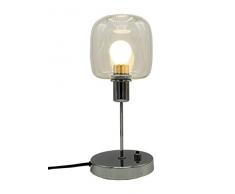 SP Light and Design Diva Shirley Vetro B, Struttura cromata Lampada da Tavolo 4 W