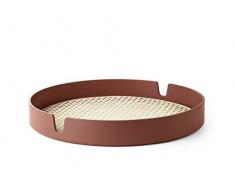 Norman Copenhagen Salon - Vassoio in Legno, Colore: ruggine, Ã 40 cm