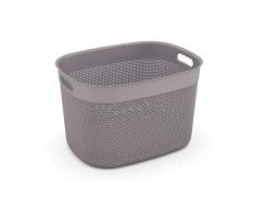 KETER Filo - Cesto portabiancheria, 4 Litri, Colore: Tortora