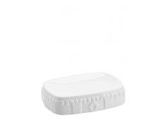 FERIDRAS Cachemire Portasapone, Bianco, 3x12.5x9 cm
