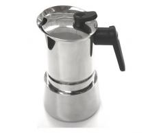 Pedrini 02CF039 Caffettiera Induzione, Acciaio Inossidabile, Steel Moka, 10 tazze