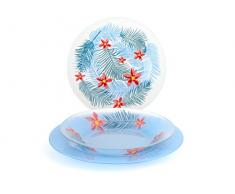 Pasabahce 809 Servizio Tavola, Multicolore