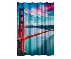 Ridder Slow Down - Tenda da Doccia in Poliestere, Poliestere, Multicolore, 180 x 200 cm