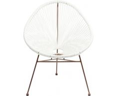 KARE Poltrona Spaghetti, Bianco, 87 x 82 x 73 cm