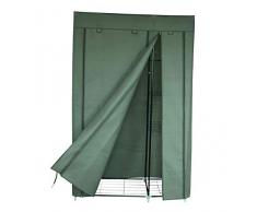 MSV 266 - Guardaroba in polipropilene non tessuto + tubo di metallo, colore azzurro, dimensioni 110 x 46 x 178 cm