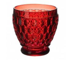 Villeroy & Boch Boston Coloured Coppa Shot, Vetro Cristallo, Rosso, 6.3 x 13 x 7 cm
