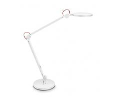 CEP CLED-0350 Lampada da Scrivania Giant-Bianco, Acciaio