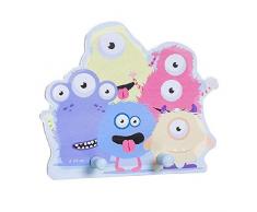 Dcasa Parete Mostri Scatole e Appendiabiti per Cappelli, Decorazioni Festive Articoli per la Casa Unisex Adulto, Multicolore (Multicolore), Unico