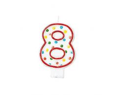 Piselli Amscan Internazionale Candela in Una Figura 8