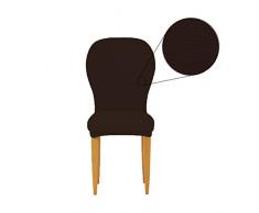 Coppia copri seggiola Biancaluna Genius 4D coprisedia con imbottitura L720 MARRONE