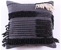 La Finesse Federa Decorativa Quadrata 50 x 50 cm per la casa, in Cotone, per Soggiorno, Divano, Camera da Letto, cph36, Tessuto colorato, Taglia Unica