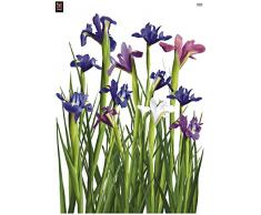 Plage 152722 Adesivi murali - Stickers-Fiore Iris, 1 Foglio, 48 x 68 cm