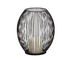 Dcasa Candelina con Candela LED candelieri da soffitto e portacandele Decorazione per la casa Unisex Adulto, Nero (Nero)