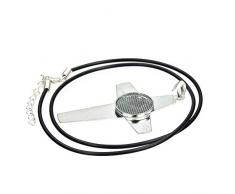 EFCO Croce Pendente lampadario per la Cartuccia da 42 x 62 mm Nero Mosaix, Argento