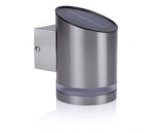 Lampada Solare da Parete Smartwares GWS-002-DS, Energia Solare, Lampadina LED, stainless steel