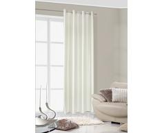 Eurofirany ZAS/Gabi/K Tenda Gabi, Liscio con Occhielli, 140Â x 250Â cm, Crema