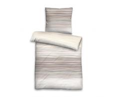 Biberna 0004301 - Biancheria da letto Deluxe, in flanella, con federa (cotone), 1 x 200 x 200 cm + 2 x 80 x 80 cm, colore: Bordeaux