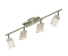 Briloner Leuchten Plafoniera con Faretti LED Integrata, 4.5 W, Satinati