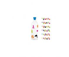 H&H 8452810 Set 6 Bottiglie Borosilicato Tappo in Silicone Lt1.00 Arredo Tavola