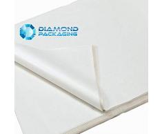 Diamond Packaging Diamond - Carta velina, 50 x 450 x 700 mm, Colore: Bianco